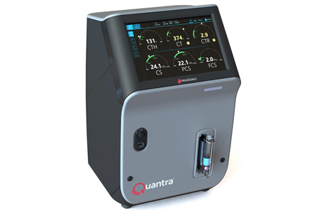 Quantra Hemostasis System with QStat Cartridge. 